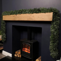 Samuel Alexander Festive Chunky Pine Christmas Tinsel Garland Green 300cm - Size: 3cm - Wilko - thumbnail 5