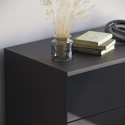 Vida Designs Hulio 5 Drawer Black Chest of Drawers - Wilko - thumbnail 5