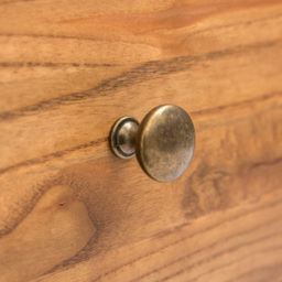Cabinet Bits Trivento 6 Drawer Brown Brass Knob Chest of Drawers - Wilko - thumbnail 6