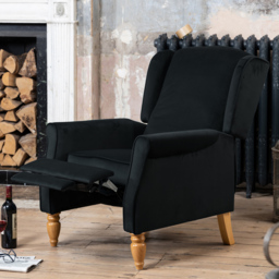 Artemis Home Barksdale Black Recliner Armchair - Size: Single - Wilko - thumbnail 3