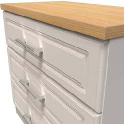 Crowndale Kent 3 Drawer Kashmir Ash and Modern Oak Chest of Drawers Ready Assembled - Kashmir Ash & Modern Oak - Wilko - thumbnail 6