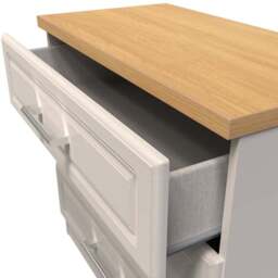 Crowndale Kent 3 Drawer Kashmir Ash and Modern Oak Chest of Drawers Ready Assembled - Kashmir Ash & Modern Oak - Wilko - thumbnail 7