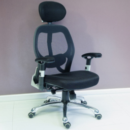 Teknik Office Cobham Black Mesh Chair - Size: 43 x 53 x 54cm - Wilko - thumbnail 1