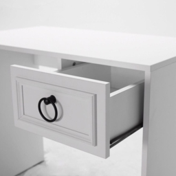 FWStyle Single Drawer Matt White Desk - Size: 75 x 90 x 51cm - Wilko - thumbnail 5