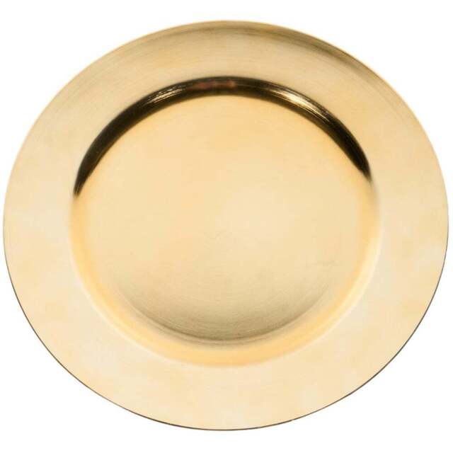 Plastic Charger Plate Gold - Wilko - image 1