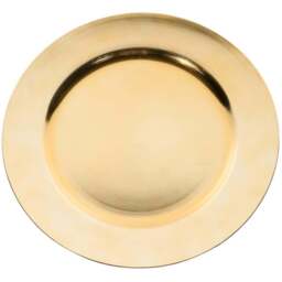 Plastic Charger Plate Gold - Wilko