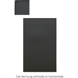 MirrorOutlet The Genestra Black Modern Wall and Leaner Garden Mirror 180 x 110cm - Size: 180 x 110 x 3cm - Wilko - thumbnail 5