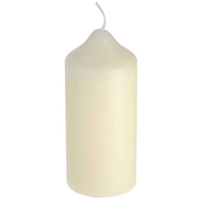 Marco Paul Ivory Wax Christmas Pillar Candle 16cm - Size: 20 x 20 x 10cm - White - Wilko - image 1
