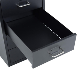 6 Drawer Cabinet with Wheels - Size: 68.5 x 28 x 41cm - Black - Living and Home - Wilko - thumbnail 6