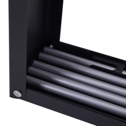 Living and Home Black Wall Mounted Towel Drying Rack - Size: 10 x 80 x 80cm - Wilko - thumbnail 6