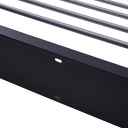 Living and Home Black Wall Mounted Towel Drying Rack - Size: 10 x 80 x 80cm - Wilko - thumbnail 4