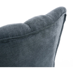 Living and Home Grey Faux Wool Upholstered Armchair and Footstool - Size: Single - Wilko - thumbnail 6