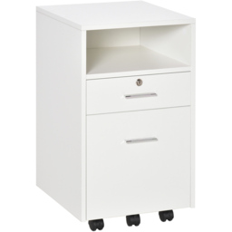 Portland Vinsetto White Mobile Home Filing Cabinet - Wilko - thumbnail 3