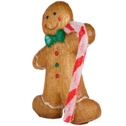 Acrylic Candy Cane Gingerbread Decoration Brown - Wilko - thumbnail 5