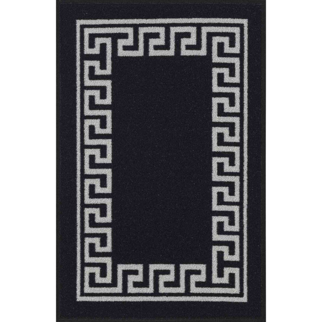 Desire Rugs Havana Black Greek Key Anti Slip Door Mat 300 x 80cm - Size: 80 x 300cm - Wilko - image 1
