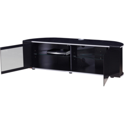 MDA Designs Sirius 1600 2 Door Black TV Cabinet - Size: 45 x 160 x 48cm - Wilko - thumbnail 6