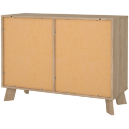 Furniture To Go 2 Door Single Drawer White and Brown Sideboard - Wilko - thumbnail 6