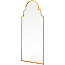 MirrorOutlet The Arcus Gold Framed Arched Leaner and Wall Garden Mirror 180 x 70cm - Size: 180 x 70 x 3cm - Wilko - thumbnail 4
