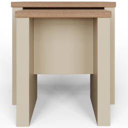 GFW Lancaster Cream Nest of Tables Set of 2 - Size: 44 x 50 x 49cm - Wilko - thumbnail 4