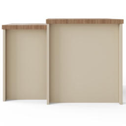 GFW Lancaster Cream Nest of Tables Set of 2 - Size: 44 x 50 x 49cm - Wilko - thumbnail 5