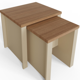 GFW Lancaster Cream Nest of Tables Set of 2 - Size: 44 x 50 x 49cm - Wilko - thumbnail 6