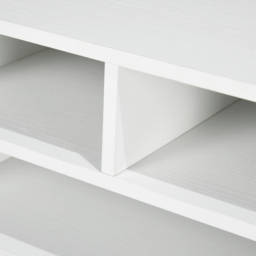 HOMCOM 3 Compartment White Desktop Printer Stand - Size: 22.5 cm x 40.0 cm x 47.0 cmcm - Wilko - thumbnail 4