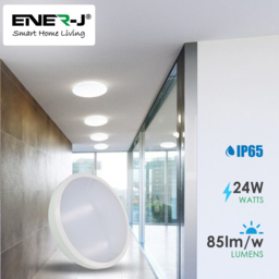 ENER-J 24W 4000K LED Bulkhead Ceiling Light - Size: 40 x 30 x 20cm - White - Wilko - thumbnail 5
