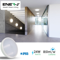 ENER-J 24W 4000K LED Bulkhead Ceiling Light - Size: 40 x 30 x 20cm - White - Wilko - thumbnail 6