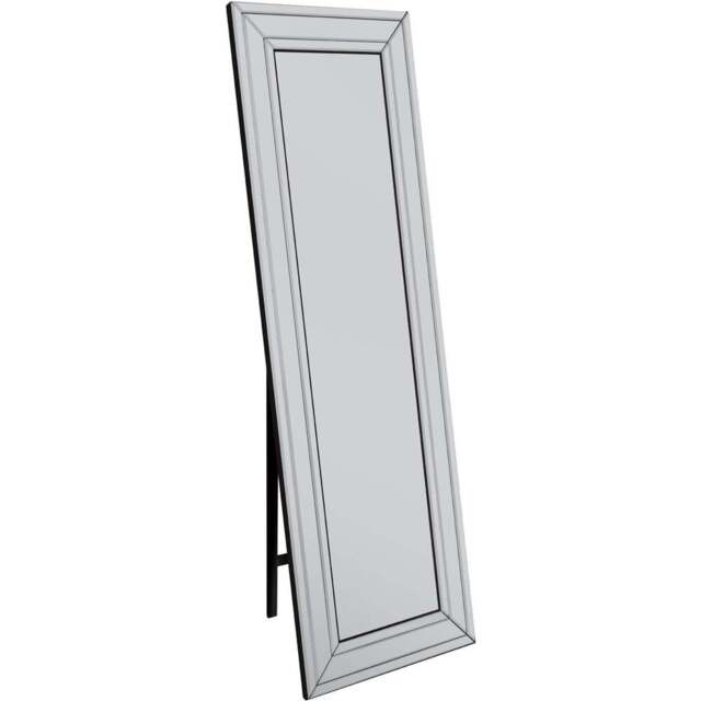 MirrorOutlet Langley Bevel Cheval Free Standing Mirror 170 x 58cm - Clear - Wilko - image 1