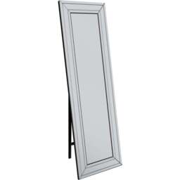 MirrorOutlet Langley Bevel Cheval Free Standing Mirror 170 x 58cm - Clear - Wilko - thumbnail 1
