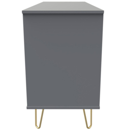 Crowndale 6 Drawer Dusk Grey Wide Chest of Drawers Ready Assembled - Wilko - thumbnail 5