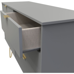 Crowndale 6 Drawer Dusk Grey Wide Chest of Drawers Ready Assembled - Wilko - thumbnail 7