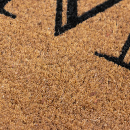 JVL Heart Home Welcome Coir Latex Backed Door Mat 60 x 90cm - Size: 90 x 60 x 2cm - Brown - Wilko - thumbnail 6