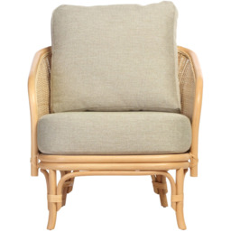 Desser Furniture Royal Roma Sage Natural Rattan Chair - Size: Single - Brown - Wilko - thumbnail 4