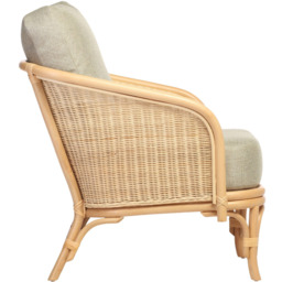 Desser Furniture Royal Roma Sage Natural Rattan Chair - Size: Single - Brown - Wilko - thumbnail 5