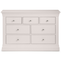 Julian Bowen Clermont 7 Drawer Light Grey Chest of Drawers - Wilko - thumbnail 4