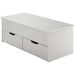 Home Source Bruges 2 Drawer Single Shelf White Lift Up Coffee Table - Size: 40 x 105 x 45cm - Wilko - thumbnail 3