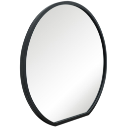 MirrorOutlet The Circulus Black Framed Circular Wall Mirror 105 x 100cm - Size: 100 x 105cm - Wilko - thumbnail 4