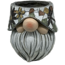 Mosaic Gnome Planter - Multicolour - Wilko - thumbnail 1