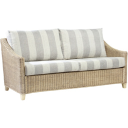 Desser Furniture Dijon 5 Seater Natural Wash Athena Stripe Sofa Set - Cream - Wilko - thumbnail 4