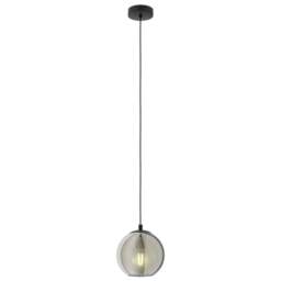 EGLO Ariscani Smoked Glass Pendant Light - Size: 20.0 x 20.0 x 110.0cm - Wilko - thumbnail 1