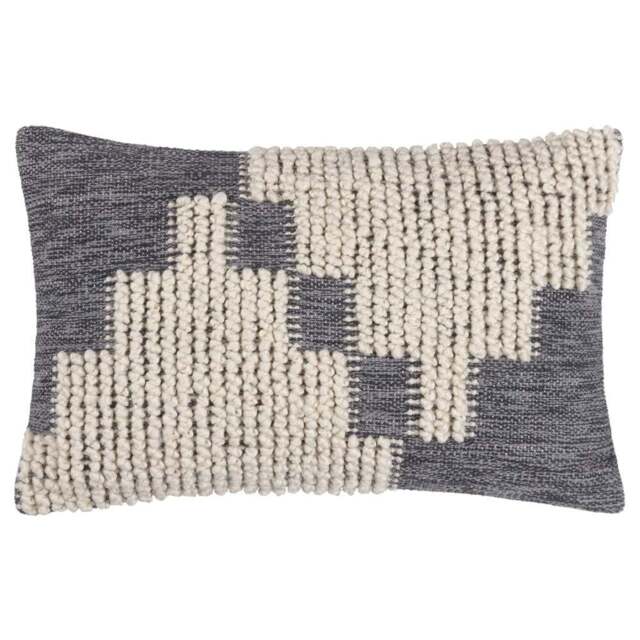 Hoem Himal Dusk Woven Knot Cushion - Size: 50 x 30 cm - Multi - Wilko - image 1