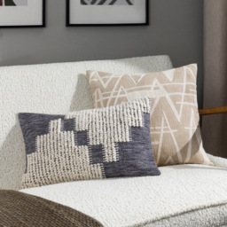 Hoem Himal Dusk Woven Knot Cushion - Size: 50 x 30 cm - Multi - Wilko - thumbnail 7
