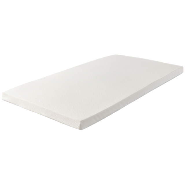 Starlight Beds European Small Single Memory Foam Mattress Topper with Elastic Straps 2 inch - White - Wilko - image 1