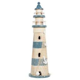 Woodwash Lighthouse Ornament - Multicolour - Wilko