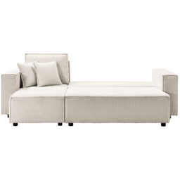 Artemis Home Hanna 3 Seater Cream L-Shaped Reversible Pull Out Corner Sofa Bed - Wilko - thumbnail 5