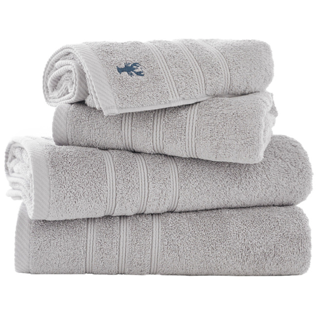 Lobster Creek Kaleidoscope Combed Cotton Silver Hand Towel 2 Pack - Size: 50 x 85cm - Wilko - image 1