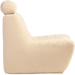 Desser Furniture Latte Boucle Fabric Cosy Chair - Size: Single - Cream - Wilko - thumbnail 5