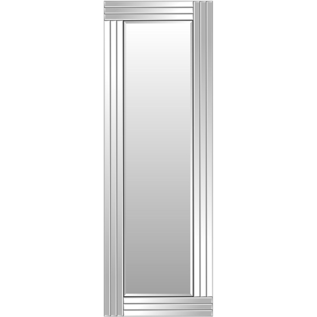Oakley Triple Edge Bevelled All Glass Dress Mirror 120 x 40cm - Black - MirrorOutlet - Wilko - image 1