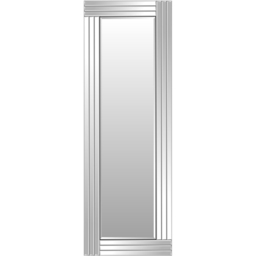 Oakley Triple Edge Bevelled All Glass Dress Mirror 120 x 40cm - Black - MirrorOutlet - Wilko - thumbnail 1
